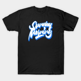 Lettering Design “Sunday morning” T-Shirt